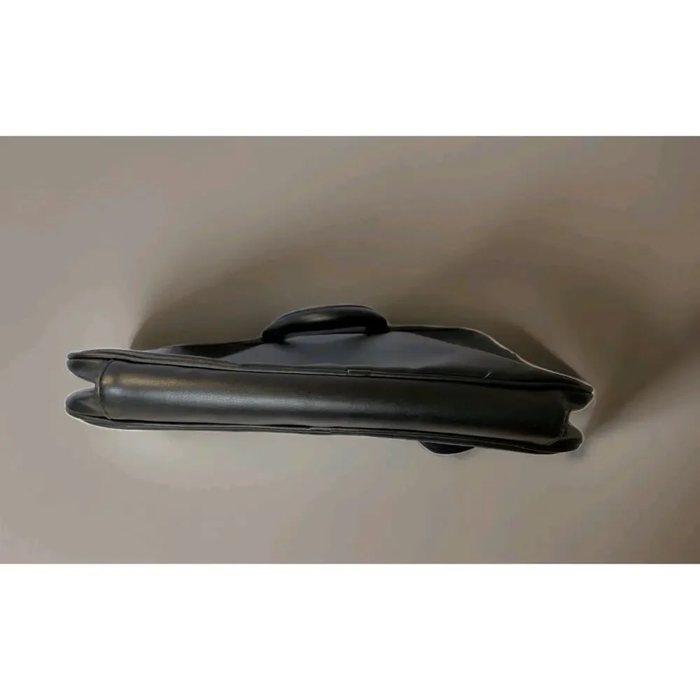 Paul Smith Black Leather Laptop Business Minamalist Bag NWT